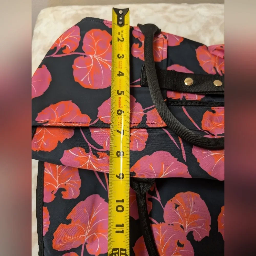 Diane von Furstenberg DVF Geranium Leaf Weekender Travel Bag Pouch Set NWOT
